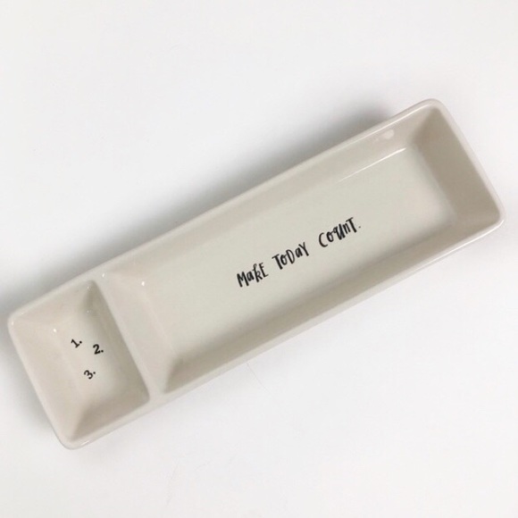 Rae Dunn Other - RAE DUNN Double Compartment Trinket Tray
